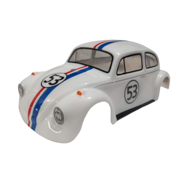 BOLHA PINTADA VW FUSCA FAFÁ HERBIE ESCALA 1/10 200mm LYNX LHP 0835 H